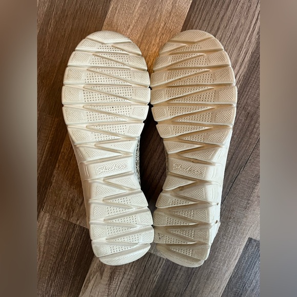 Skechers EZ Flex 3.0 - Majesty Natural Slip On Ballerina Shoes SZ 9 - Picture 11 of 12